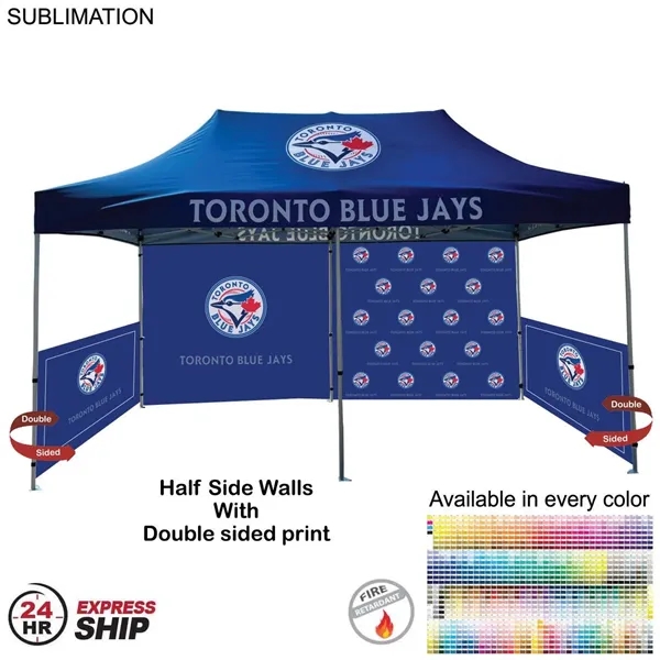 Half Side Wall for 10x10 Tent Kit, Sublimated, Single Sided Print... from ASI 53509 FIEL-Fairdeal Import & Export / FIEL