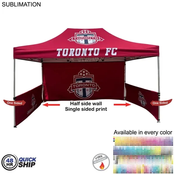 Half Side Wall for 10x10 Tent Kit, Sublimated, Single Sided Print... from ASI 53509 FIEL-Fairdeal Import & Export / FIEL