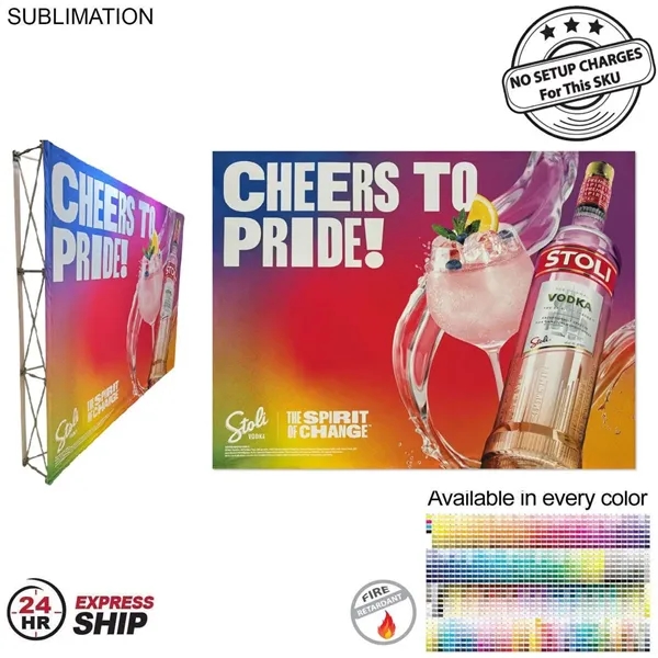 Item #SU776-4 24Hr Express Ship -10' Straight Wall Full Height Display