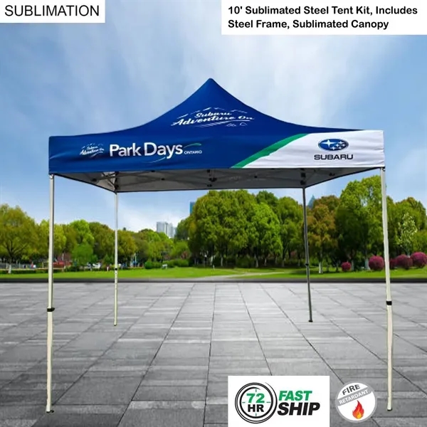 Item #SU778-30 72Hr Fast Ship - 10' Steel Tent Kit Includes Frame & Canopy