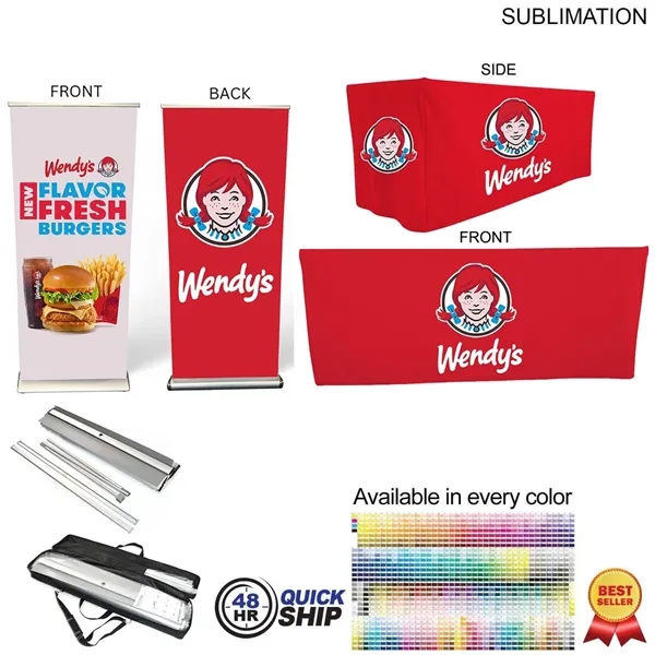 Item #SU780-11 48Hr Quick Ship- Outdoor Event Package 4 Banner + Tablecloth