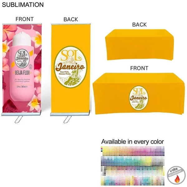 Item #SU783-9 Outdoor Event Package 3, Pull Up Banner + 6' Box Fit Cloth