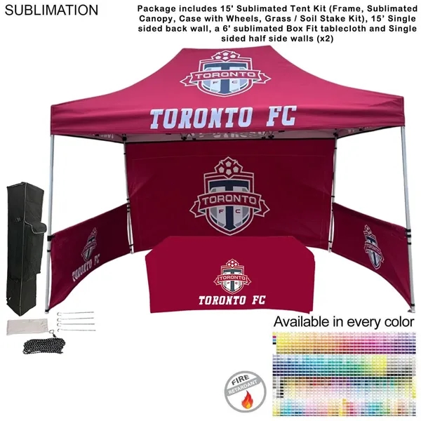 Item #SU784-11 72Hr Fast Ship- Supreme Event Package 15' Tent w/ Tablecloth