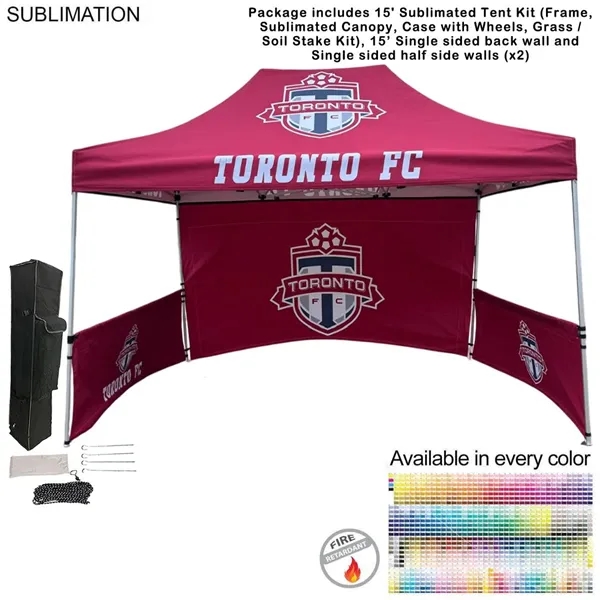 Item #SU784-12 72Hr Fast Ship - Full Tent Package, 10' with 15' Backwall