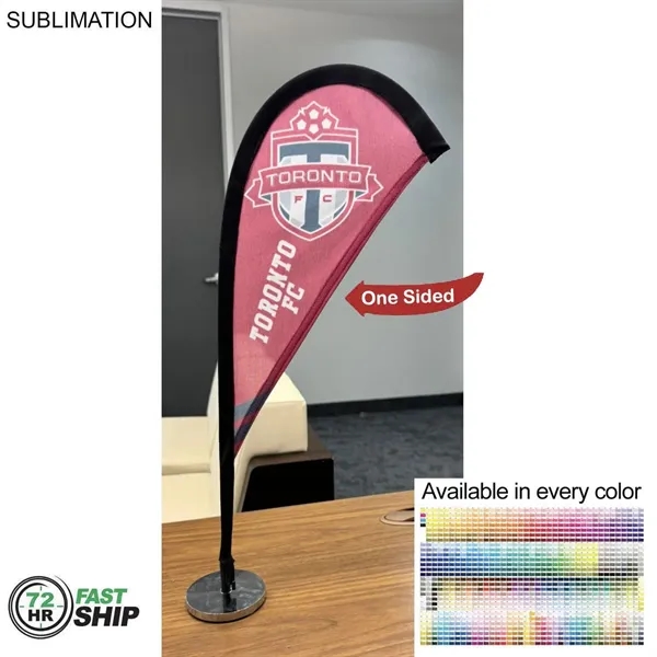 Table Topper Teardrop Sail Sign Flag, 20"... from ASI 53509 FIEL-Fairdeal Import & Export