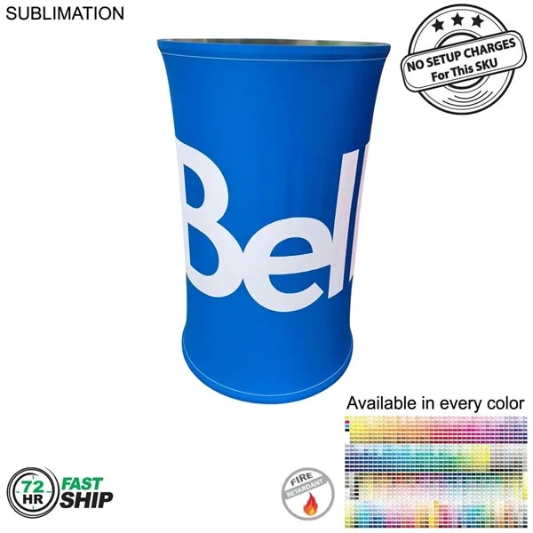 Item #SU792-3 48Hr Quick Ship - Round SEG Counter Kit w/ Sublimated Cover