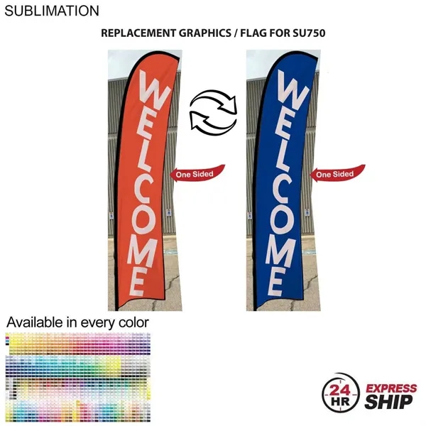 Replacement Flag for 10' Small Feather Flag Kit, Full Color Graphics... from ASI 53509 FIEL-Fairdeal Import & Export / FIEL