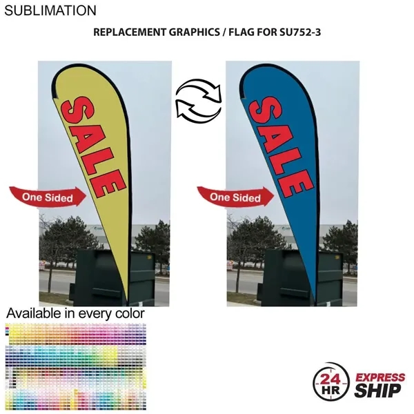 Replacement Flag for 15' Large Feather Flag Kit, Full Color Graphics... from ASI 53509 FIEL-Fairdeal Import & Export / FIEL