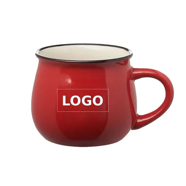 Two tone glossy coffee mug, 12 oz. capacity with 1 color... from ASI 37218 Athena Promo (tm)