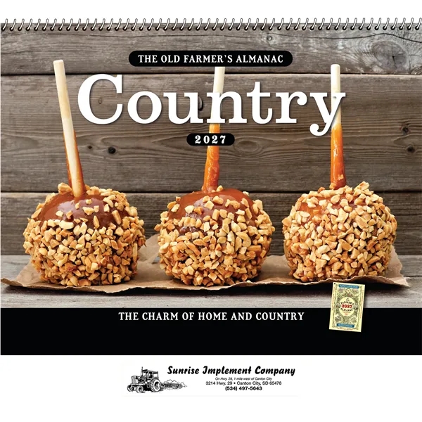13 month spiral bound wall calendar that brings The Old Farmer's... from ASI 61966 HPG / Beacon Promotions HPG Gold