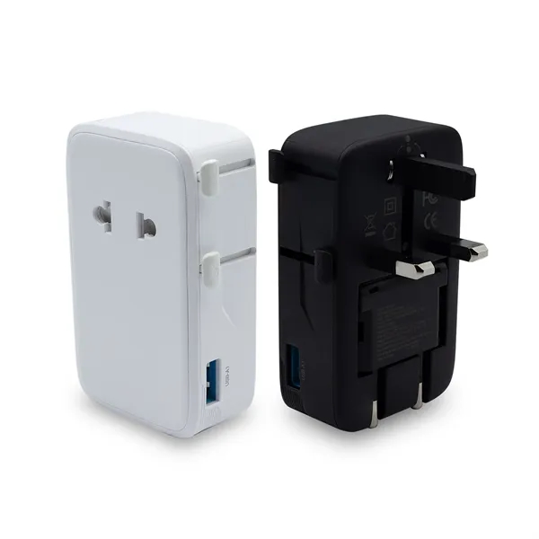 An international travel adapter with an ultra-slim form factor... from ASI 91435 Tomax USA