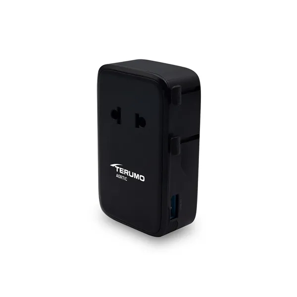 An international travel adapter with an ultra-slim form factor... from ASI 91435 Tomax USA