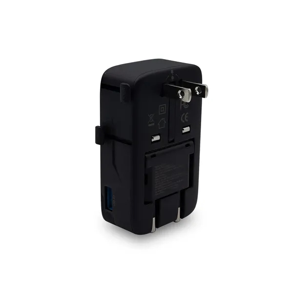 An international travel adapter with an ultra-slim form factor... from ASI 91435 Tomax USA