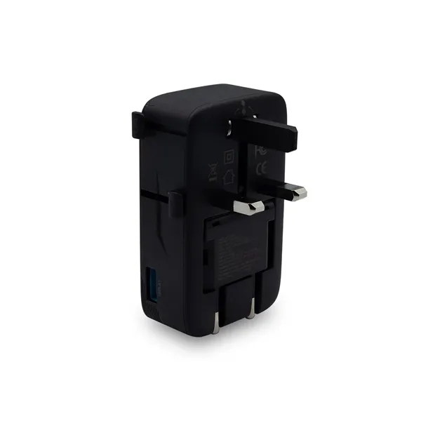 An international travel adapter with an ultra-slim form factor... from ASI 91435 Tomax USA