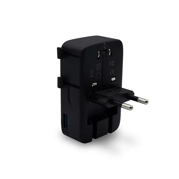 An international travel adapter with an ultra-slim form factor... from ASI 91435 Tomax USA