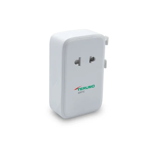 An international travel adapter with an ultra-slim form factor... from ASI 91435 Tomax USA