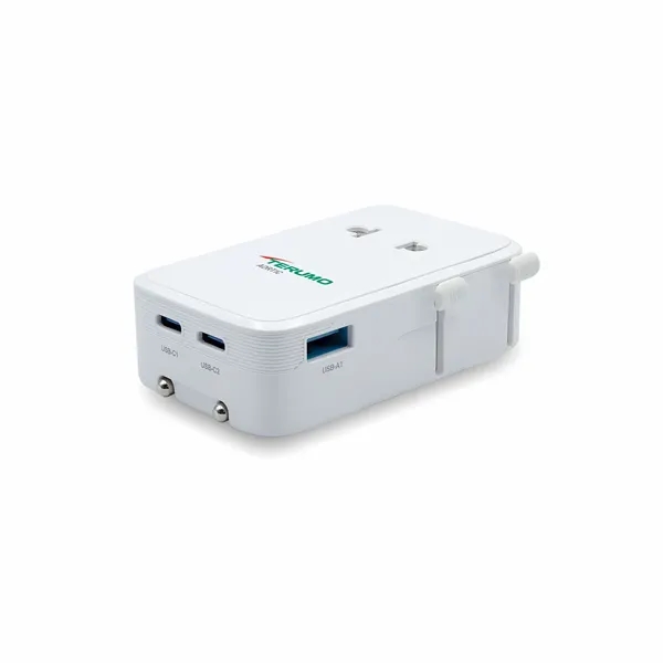 An international travel adapter with an ultra-slim form factor... from ASI 91435 Tomax USA