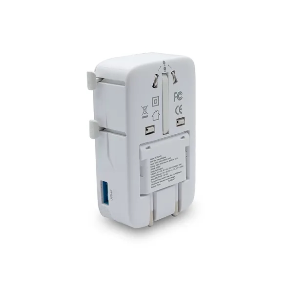 An international travel adapter with an ultra-slim form factor... from ASI 91435 Tomax USA