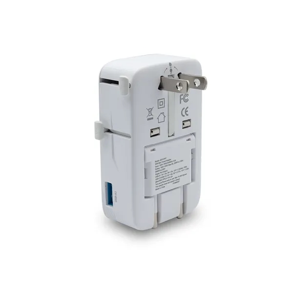 An international travel adapter with an ultra-slim form factor... from ASI 91435 Tomax USA