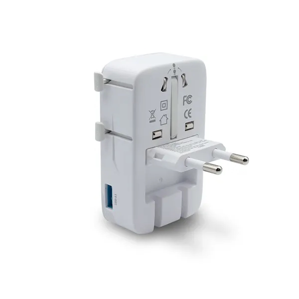 An international travel adapter with an ultra-slim form factor... from ASI 91435 Tomax USA