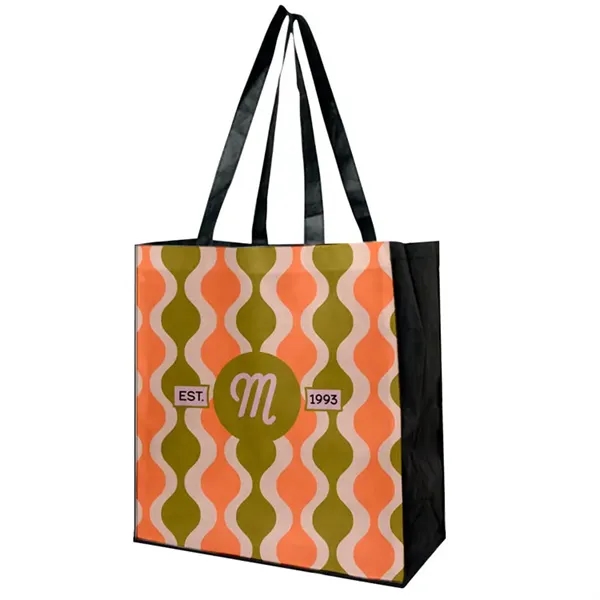 Full Gusseted Tote-Full Color Design on Front - Back Side is... from ASI 67557 LimeLight Ent / Limelight USA