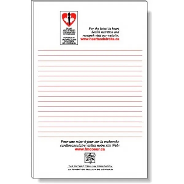 50 Page Magnetic Note-Pad. Offset printed in 1 custom Pantone colour... from ASI 87400 ArtechPro