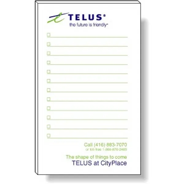 50 Page Magnetic Note-Pad. Offset printed in 1 custom Pantone colour... from ASI 87400 ArtechPro