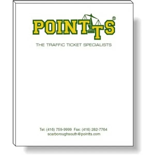 50 Page Magnetic Note-Pad. Offset printed in 1 custom Pantone colour... from ASI 87400 ArtechPro