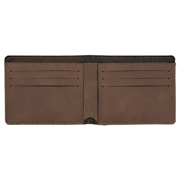 4 1/2" x 3 1/2" x 1/8" PU leatherette bifold wallet... from ASI 74601 Calico