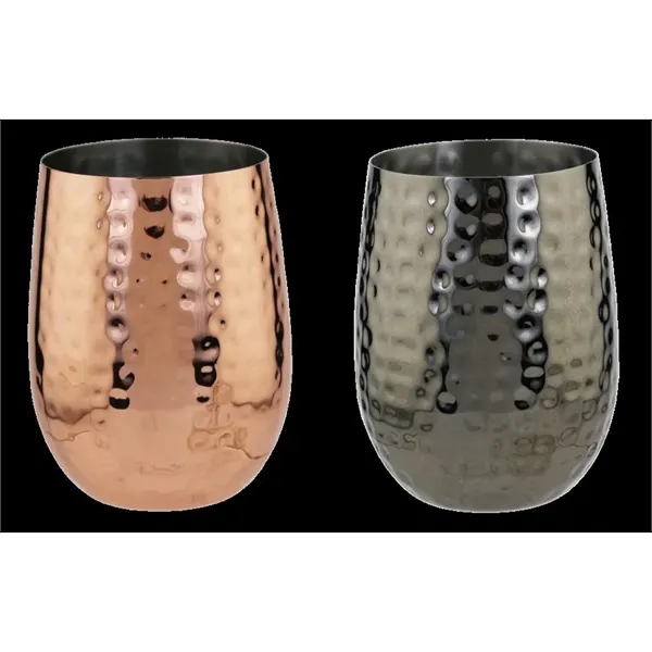 Hammered Stemless Glass, 18 oz... from ASI 55450 Franmara Inc