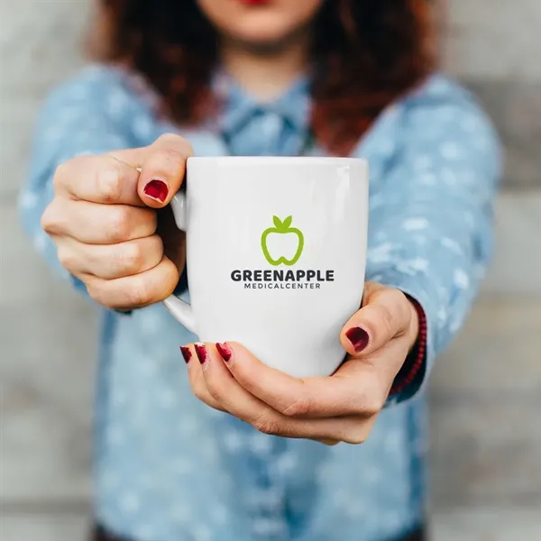 16 oz. mocha glossy ceramic coffee mug.... from ASI 39552 BEL Promo