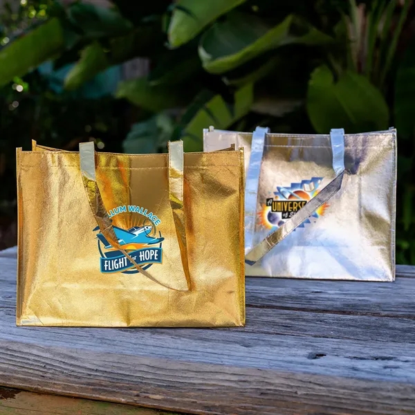 Full Color Metallic Large Tote... from ASI 30208 A P Specialties / AP Specialties