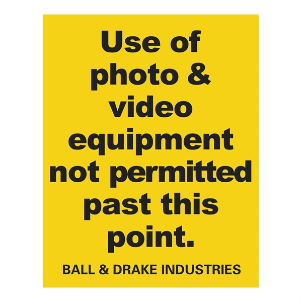 Durable, plastic signage for outdoor use, .035 thickness. 57 to 143... from ASI 56950 Gill Studios Inc / Gill-Line®