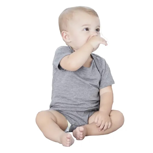 Baby Triblend Short Sleeve Snap-Up one piece T-Shirt... from ASI 84358 S&S Activewear