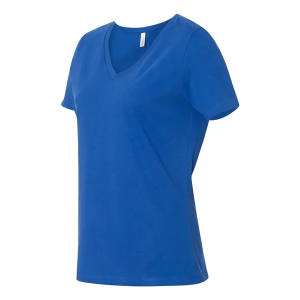 V-neck t-shirt with flattering true women's fit. Blank product.... from ASI 84358 S&S Activewear