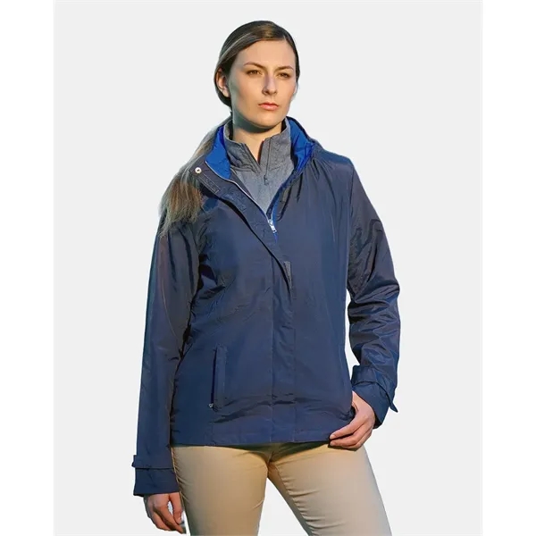 Nautica Women's Voyage Hooded Rain Jacket... from ASI 84358 S&S Activewear