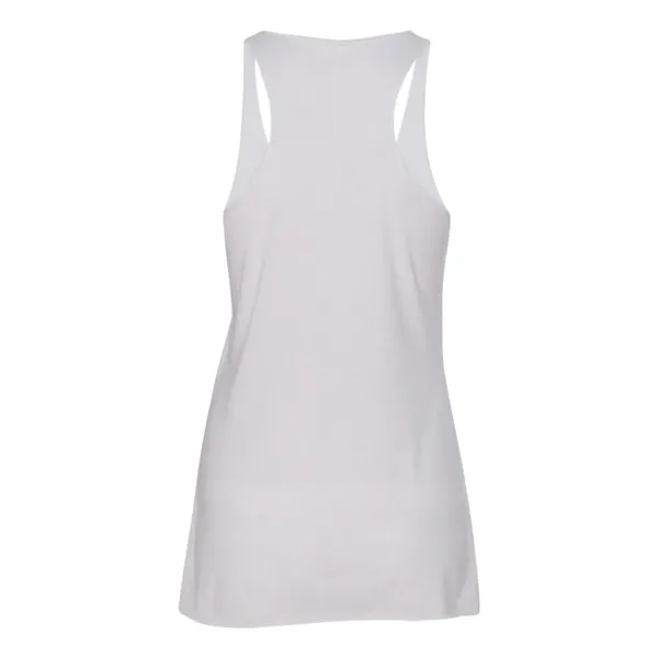 Women's tri-blend racerback tank top with overlock hem on neck. Blank... from ASI 84358 S&S Activewear