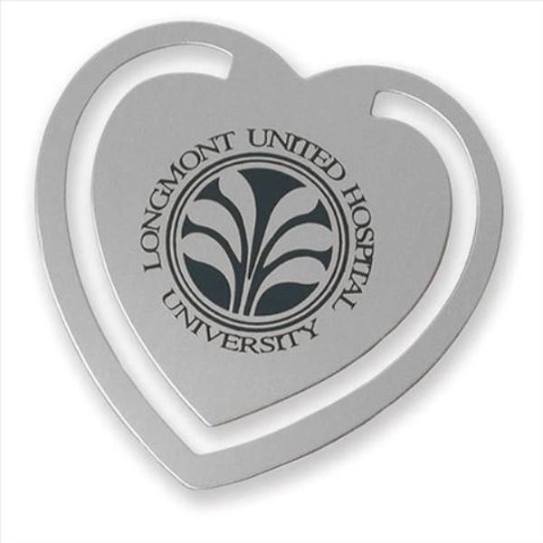Heart shape silk screened bookmark clip.... from ASI 68760 Marken Industries / Marken Superb Case Superb Superb Line