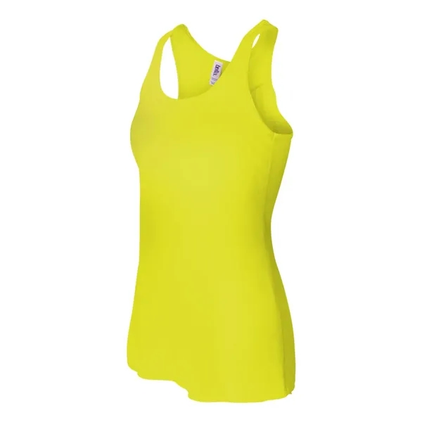 Women's flowy racerback tank top with several fabrications for different colors.... from ASI 84358 S&S Activewear