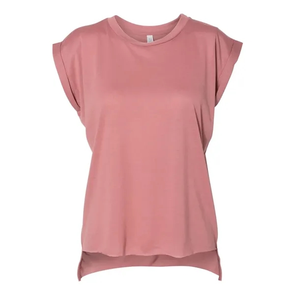 Women's Flowy Muscle Tee with Rolled Cuffs... from ASI 84358 S&S Activewear