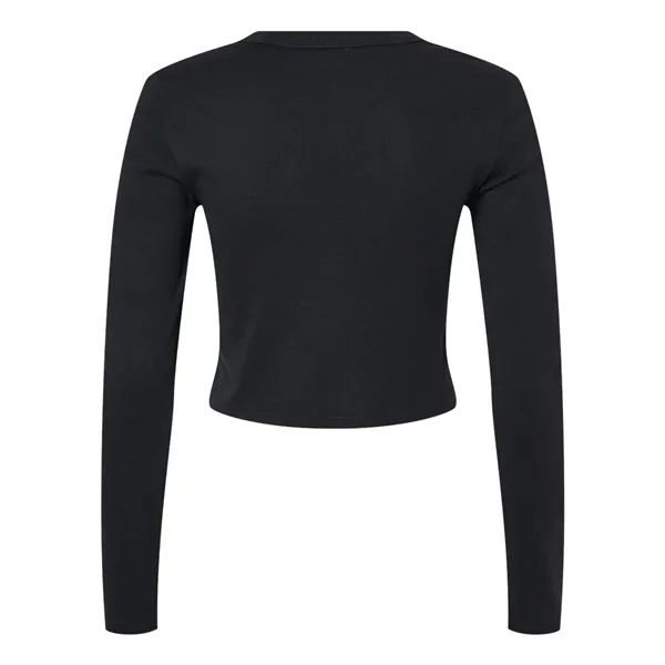 BELLA + CANVAS Women's Micro Rib Long Sleeve Baby Tee... from ASI 84358 S&S Activewear