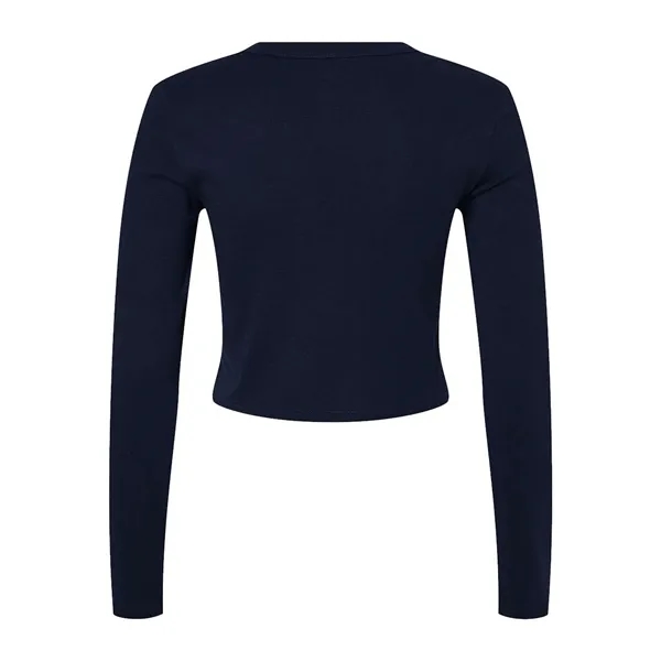 BELLA + CANVAS Women's Micro Rib Long Sleeve Baby Tee... from ASI 84358 S&S Activewear