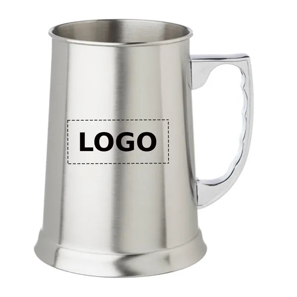 Stainless steel tavern beer mugs, 13.5 oz. capacity with 1 color... from ASI 37218 Athena Promo (tm)