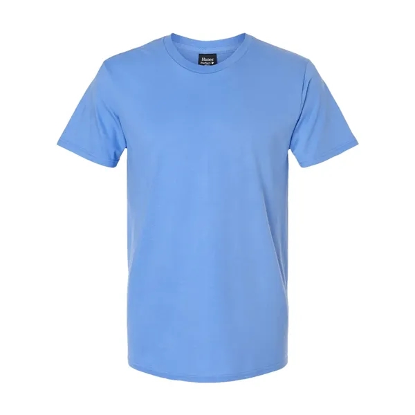 100% ring-spun cotton T-shirt with narrow ribbed collar without cover-seaming for... from ASI 84358 S&S Activewear