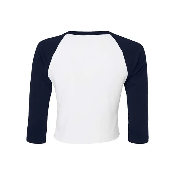 BELLA + CANVAS Women's Micro Rib 3/4 Raglan Sleeve Baby Tee... from ASI 84358 S&S Activewear