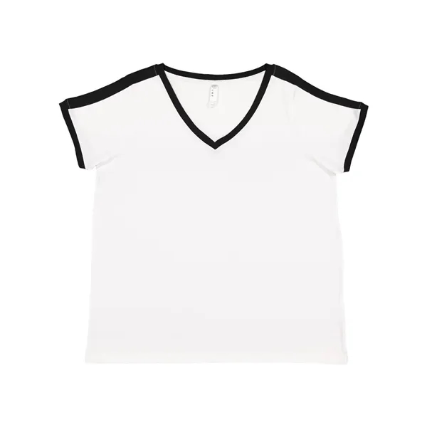 Women's Curvy Soccer Ringer Tee... from ASI 84358 S&S Activewear
