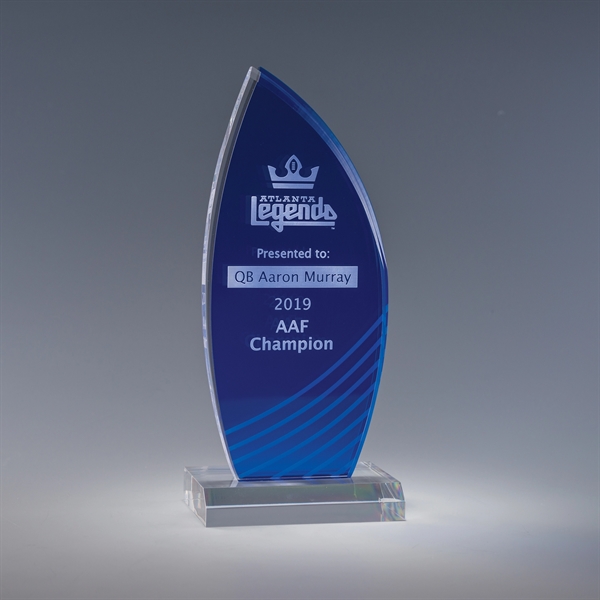 9" x 4" x 2" acrylic award with multi-dimensional shape in... from ASI 62985 J. Charles