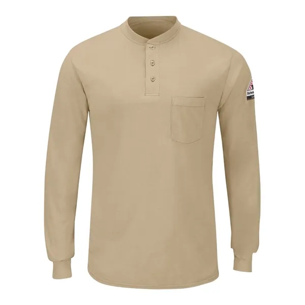 Bulwark Long Sleeve Henley - Long Sizes... from ASI 84358 S&S Activewear
