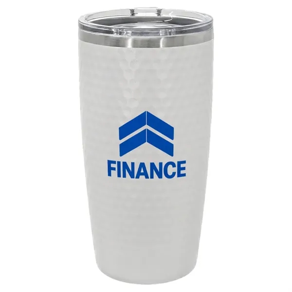 20 oz. dimpled golf tumbler with custom imprint and slider lid... from ASI 72657 Active Life Promo / Apres Ski Active Life