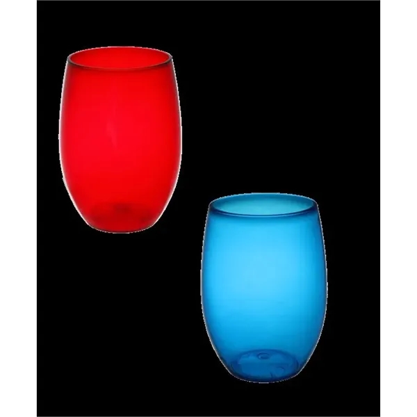 16 oz. rimless translucent color plastic wine tumbler made of BPA... from ASI 55450 Franmara Inc